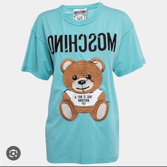 Moschino oversized teddy bear embroidered T shirt - Picture 1 of 6
